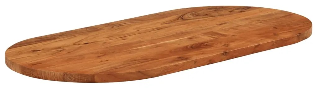 vidaXL Επιφάνεια Τραπεζιού Οβάλ 80x40x2,5 εκ. Μασίφ Ξύλο Ακακίας