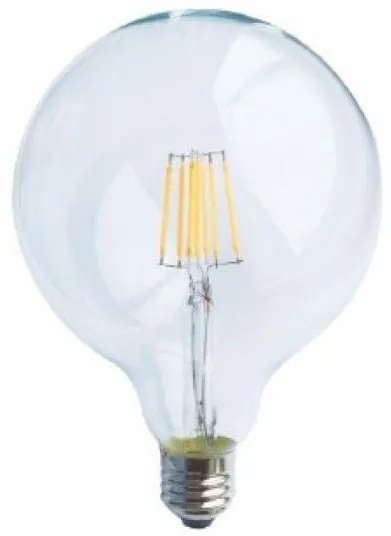 Λάμπα COG LED 6W Ε27 GLOBE Φ125 διάφανη ντιμμαριζόμενη ACA GLOBE1256NWDIM