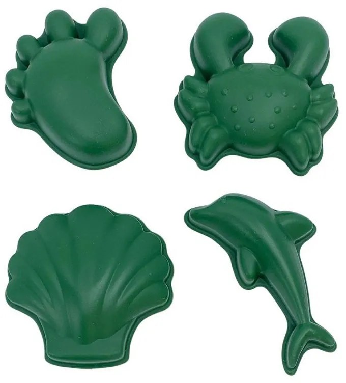 Scrunch Καλούπια Από Ανακυκλώσιμη Σιλικόνη Dark Moss Green 4Τμχ SCR-1100413