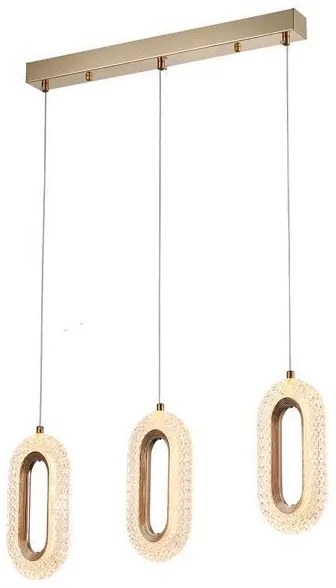 Φωτιστικό Οροφής Τρίφωτο LED Eurolamp Kriko 144-16061