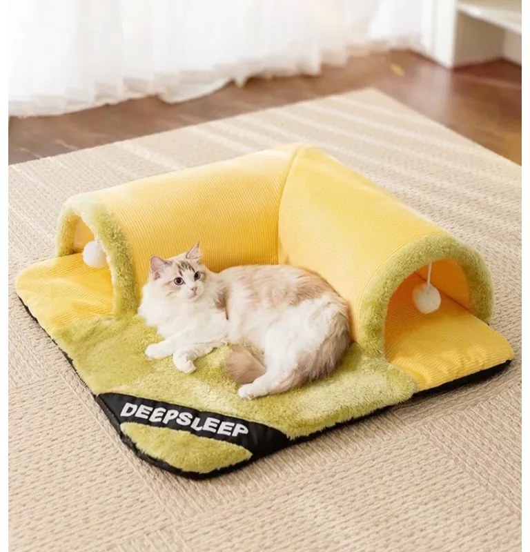 ΚΡΕΒΑΤΑΚΙ ΓΑΤΑΣ MEDIUM ΜΕ ΤΟΥΝΕΛ SD-03417-SD-03417