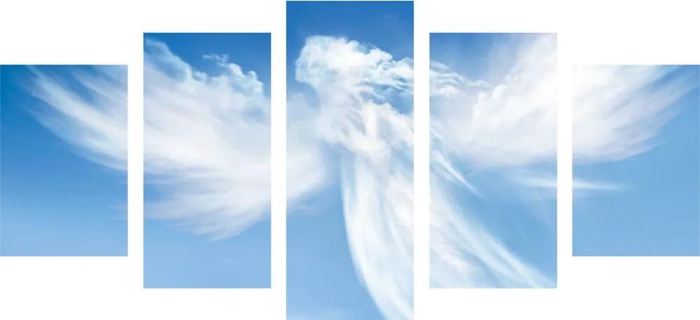 Εικόνα 5 μερών ενός αγγέλου στα σύννεφα - 100x50