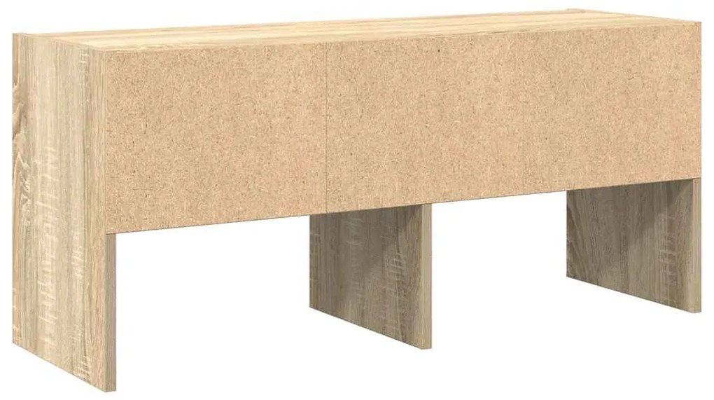 vidaXL Ράφι παπουτσιών στοιβαζόμενο Sonoma Oak 89,5x30x40 cm