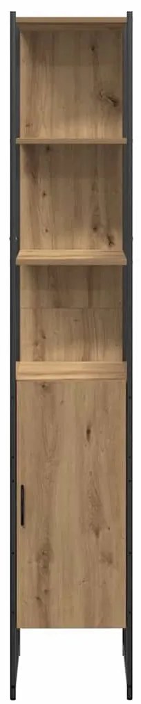 vidaXL Σετ Επίπλων Μπάνιου με ράφι 3 pcs Καφέ 33 x 33 x 185.5 εκ