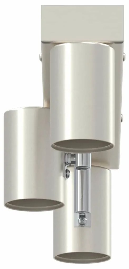 vidaXL Σποτ οροφής Βουρτσισμένο νικέλιο 38 x 6.5 x 11.5 εκ Ατσάλι