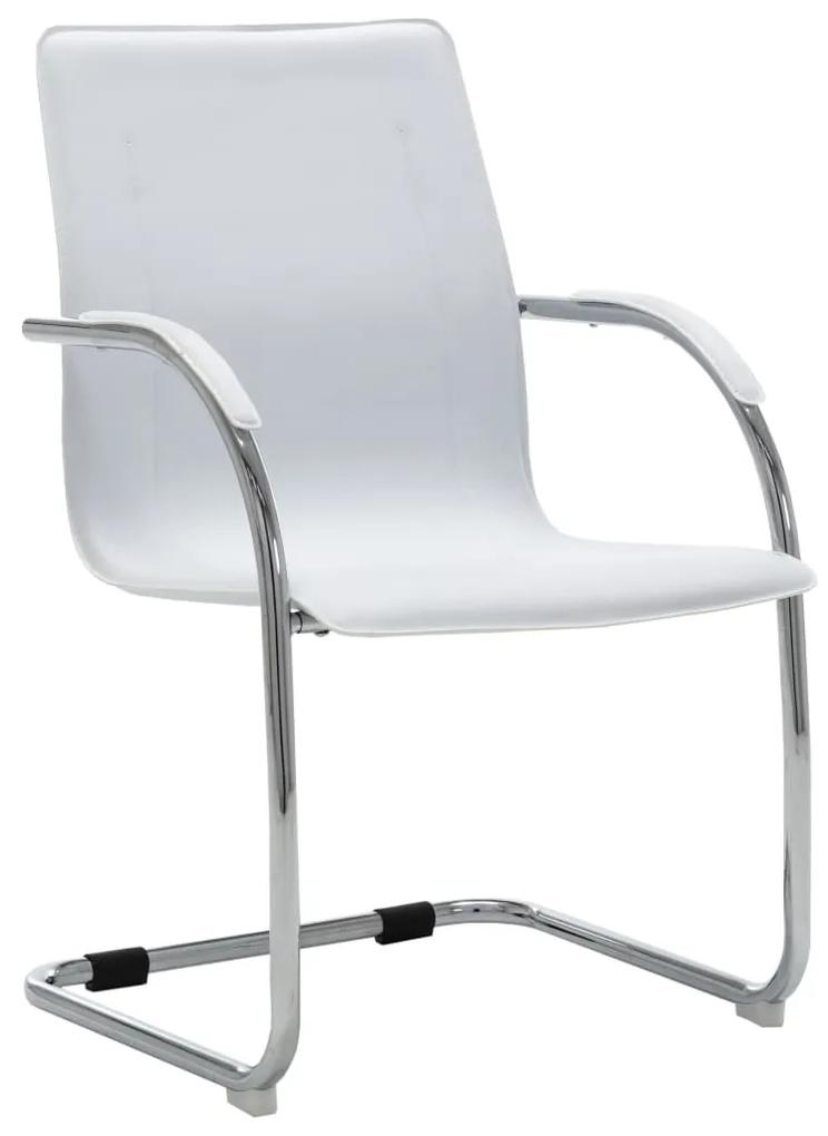 Καρέκλα Γραφείου «Πρόβολος» Λευκή από Συνθετικό Δέρμα