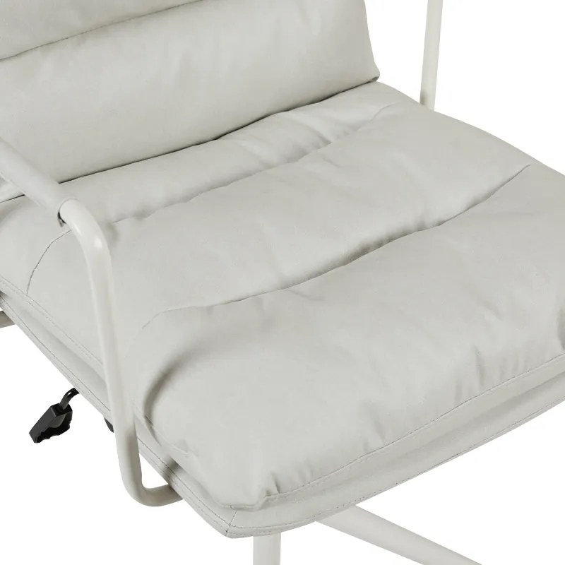 Καρέκλα γραφείου διευθυντη Kreno pakoworld PES γκρι 56x67x89-97εκ