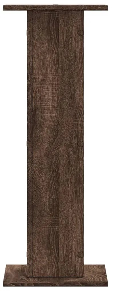 vidaXL Βάσεις Ηχείων 2 Τεμ. Καφέ Δρυς 30x30x80 εκ. Επεξεργασμένο Ξύλο