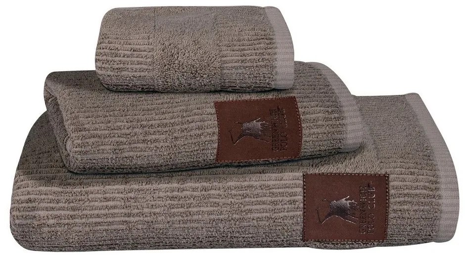 Πετσέτες 3047 (Σετ 3τμχ) Grey Greenwich Polo Club Σετ Πετσέτες 70x140cm 100% Cotton