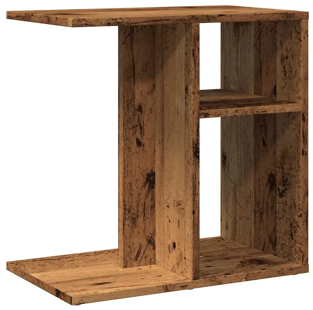 vidaXL Side Table Παλιό ξύλο 50x30x50 cm Κατασκευασμένο ξύλο