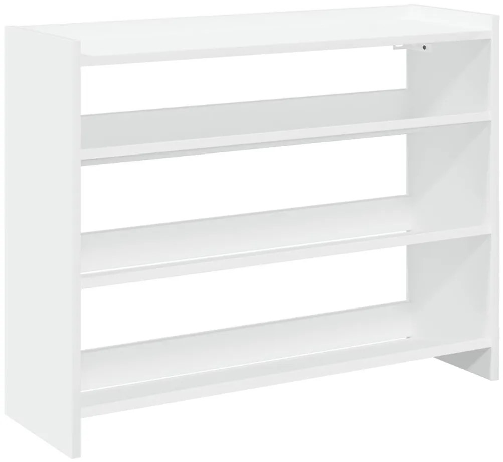 Ράφι παπουτσιών Λευκό 80x25x62 cm Κατασκευασμένο ξύλο - Λευκό