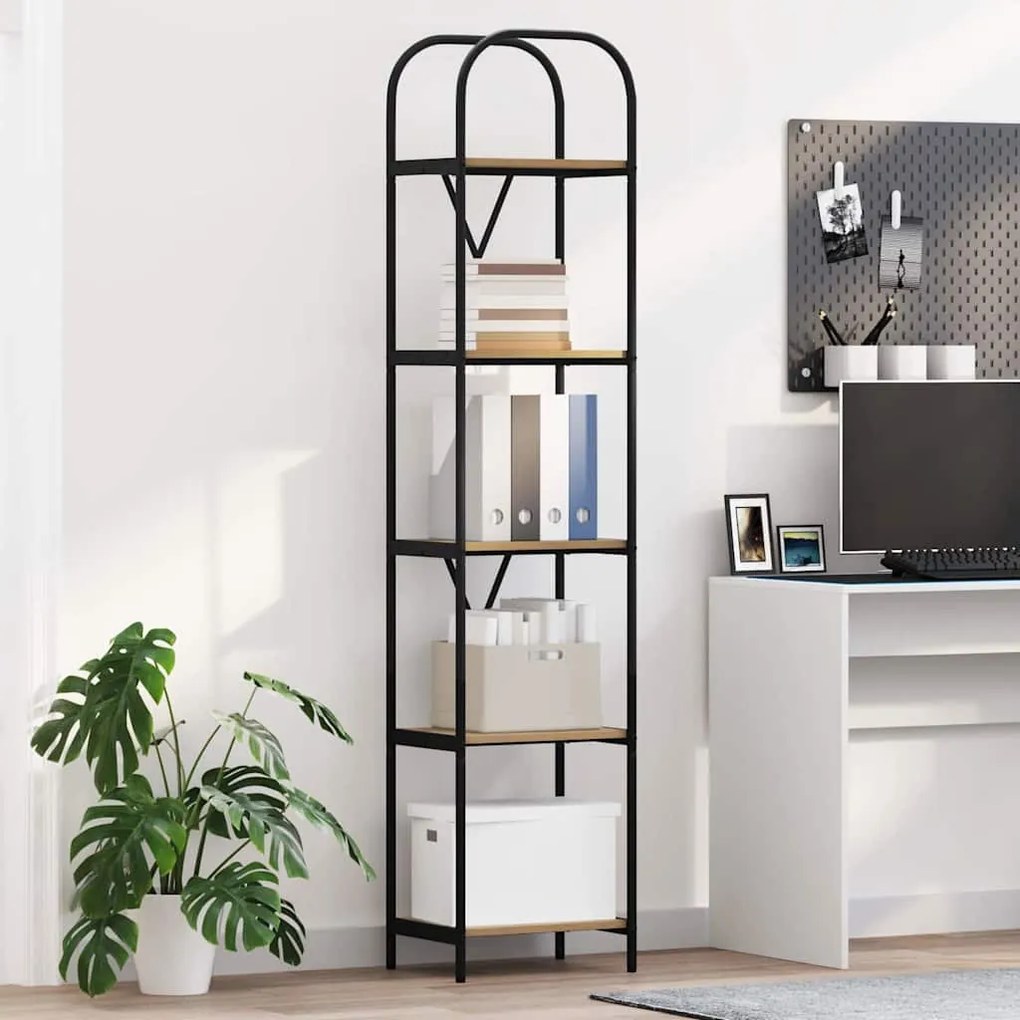 vidaXL Ράφι Βιβλίων artisan δρυς 40 x 30 x 183 εκ Επεξεργασμένο ξύλο