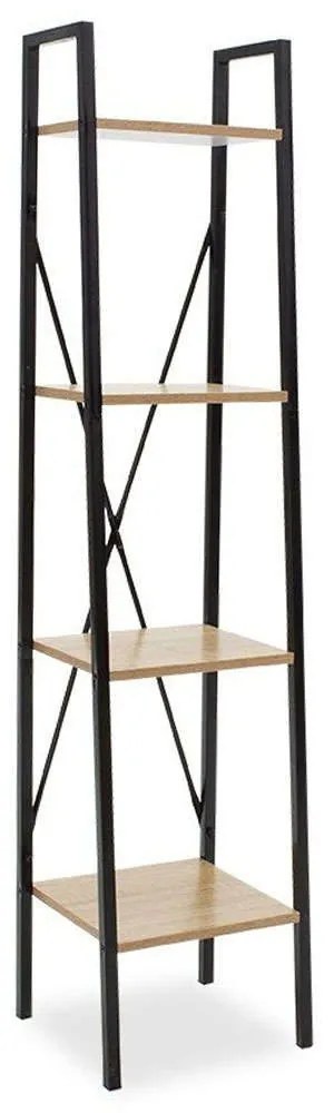 Βιβλιοθήκη Ramon 085-000013 34x32,5x148cm Natural-Black