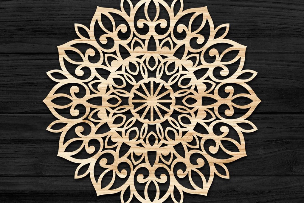 Intra απο ξύλο plywood 3mm-4mm πάχος 3D Mandala για Cricut Δίασταση 30x30 cm INTRAFABR-74167911