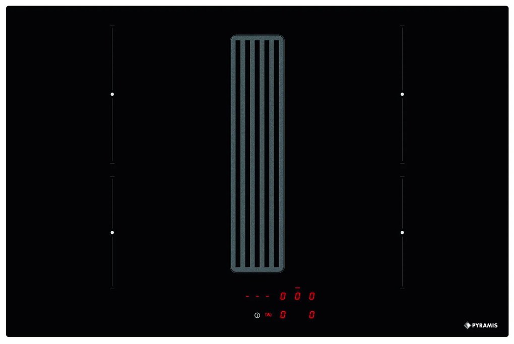 Επαγωγική Εστια με εξαγωγή αέρα Pyramis Abysso Down Air