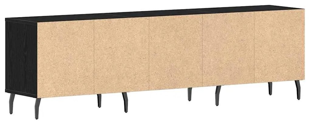 vidaXL Ντουλάπι TV Μαύρη δρυς 150 x 30 x 44.5 εκ. Επεξεργασμένο ξύλο