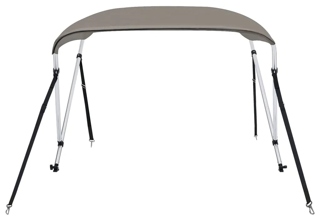 vidaXL Τέντα Σκάφους με 2 Αψίδες Γκρι 150x120x110 εκ.