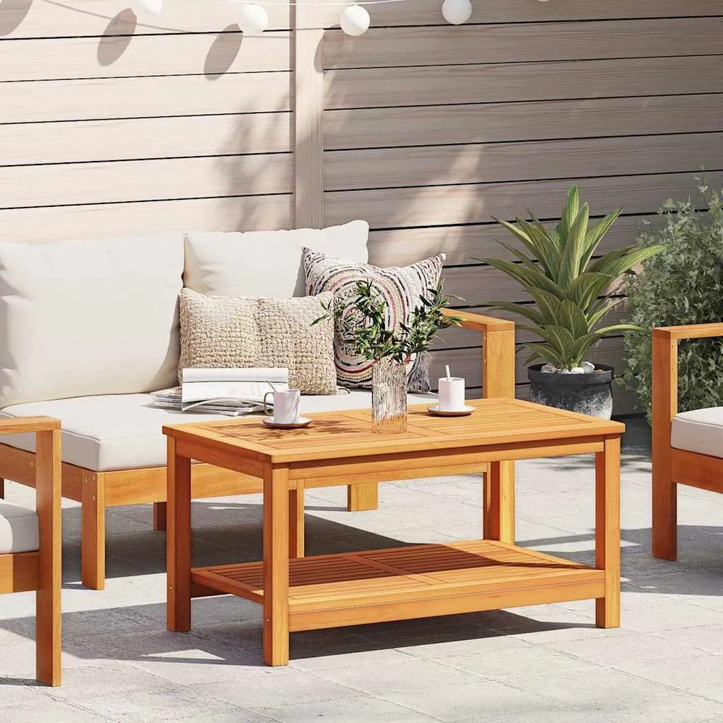 vidaXL Τραπεζάκι σαλονιού Καφέ 110 x 55 x 45 cm Μασίφ ξύλο ακακίας