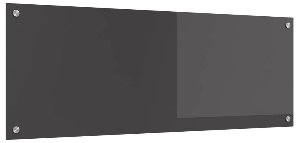 vidaXL Πλακάκι Κουζίνας Σκούρο Γκρι 110x40x0,6 εκ από Γυαλί Ανθεκτικό στη Θερμότητα