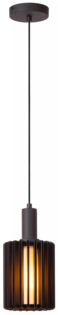 Φωτιστικό Κρεμαστό Lucide 45410-15-30 LAMBRES Μαύρο Ματ (Black Mat)