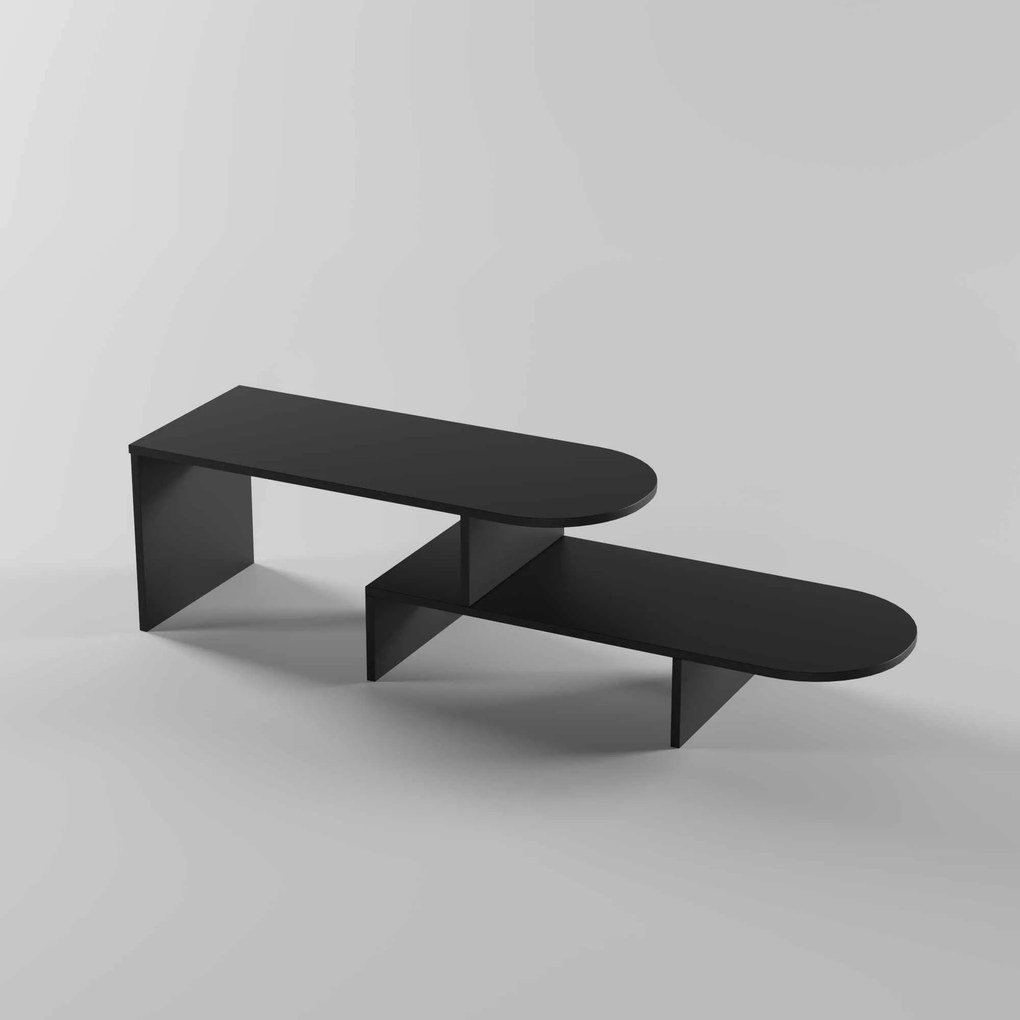 Coffee Table Set Puzzle - Black Black