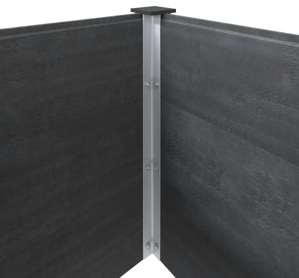 vidaXL Ζαρντινιέρα Υπερυψωμένη Γκρι 200 x 100 x 54 εκ. από WPC