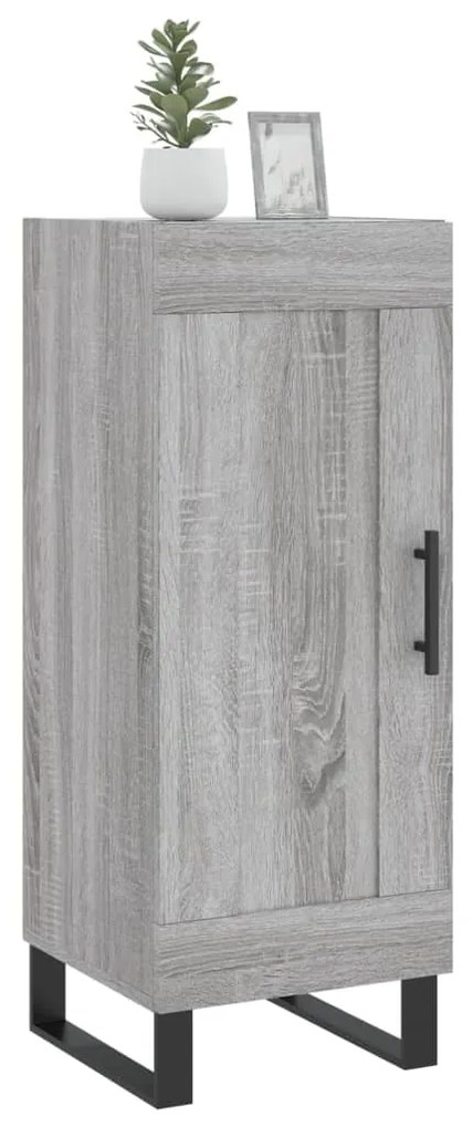 vidaXL Ντουλάπι Γκρι Sonoma 34,5x34x90 εκ. από Επεξεργασμένο Ξύλο