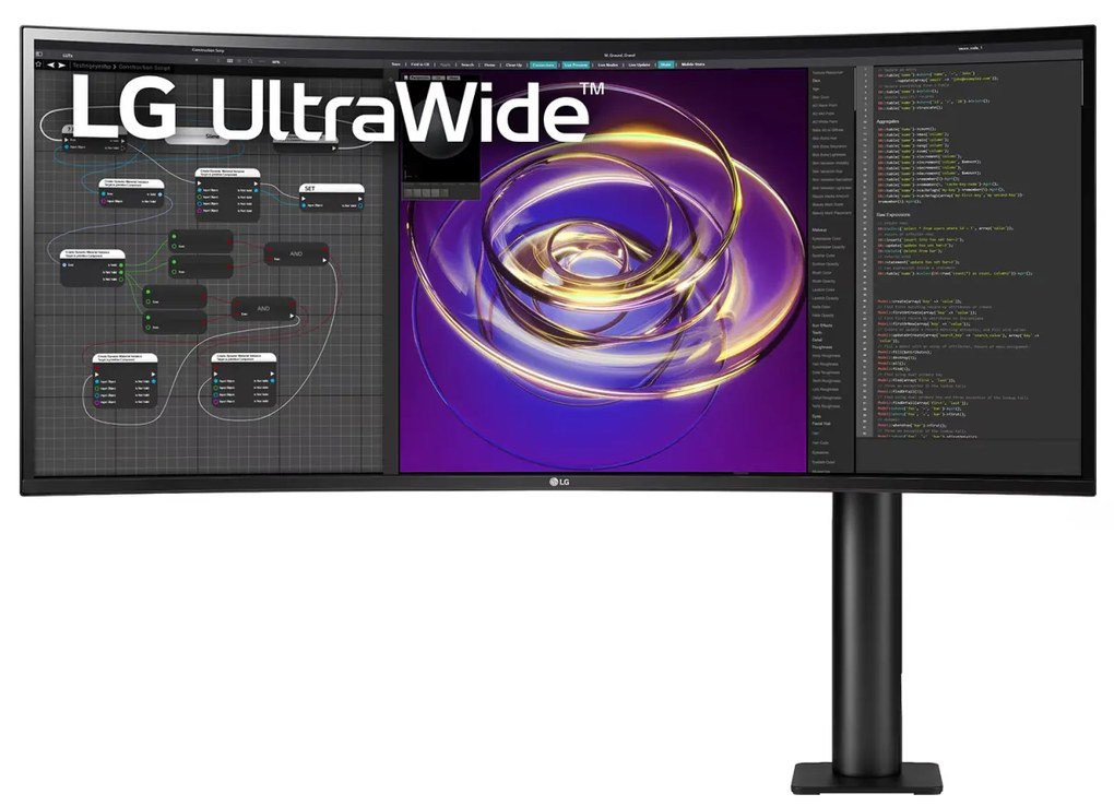 LG 34WP88CP-B.AEU Ultrawide VA HDR Curved UltraWide™ 34" QHD (3440 x 1440) Ergo 160Hz με Χρόνο Απόκρισης 5ms, G