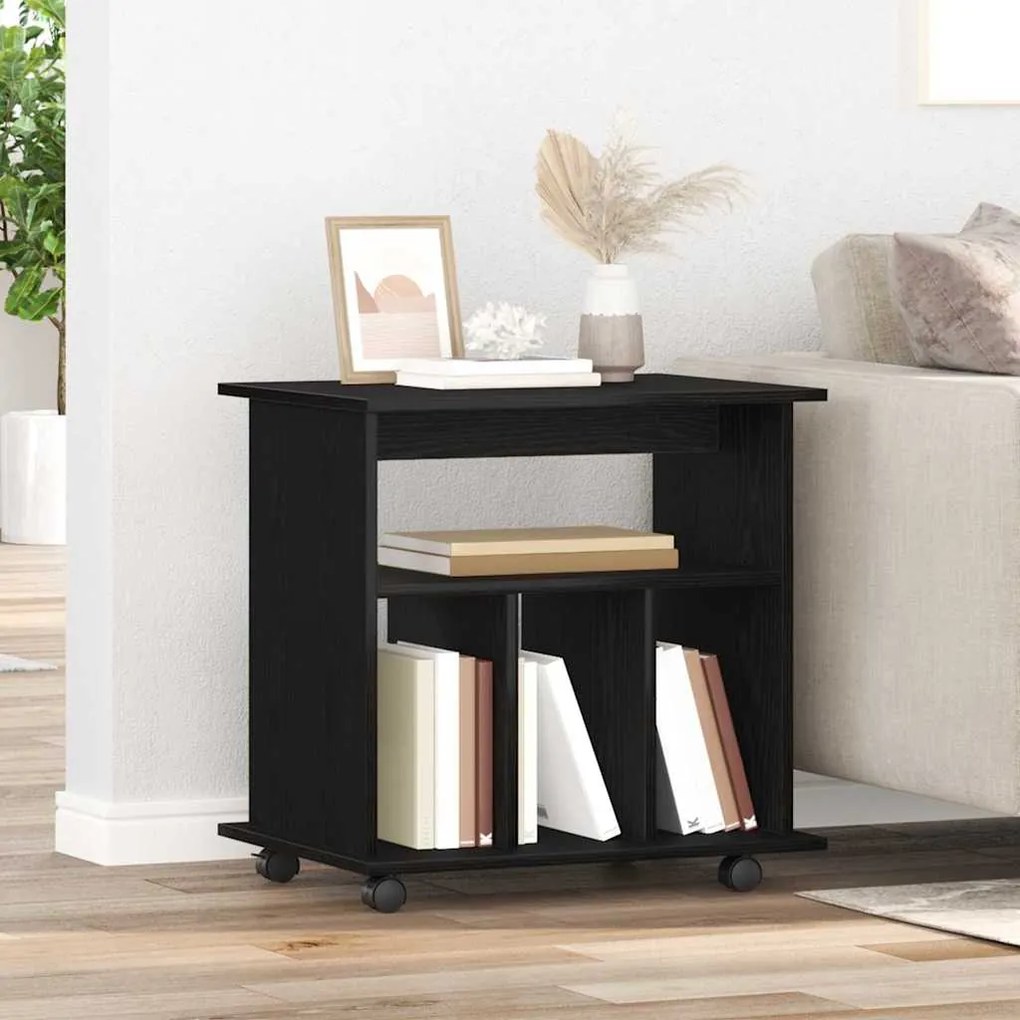 Κινητό Ντουλάπι Μαύρη Οξυά 60 x 45 x 55 εκ. Επεξεργασμένο ξύλο