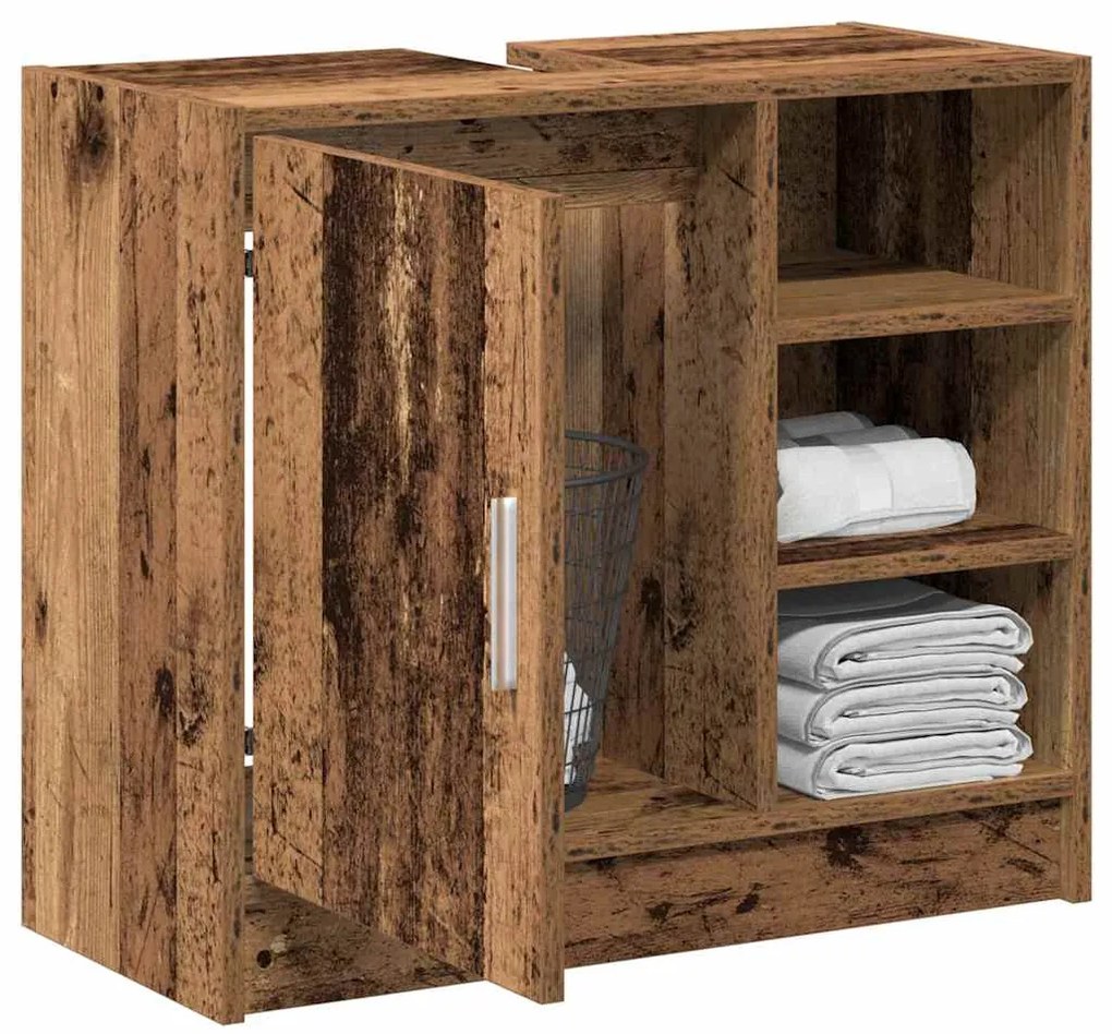 vidaXL Ντουλάπι Νιπτήρα Παλιό Ξύλο 63 x 29 x 55 cm Επεξεργασμένο ξύλο