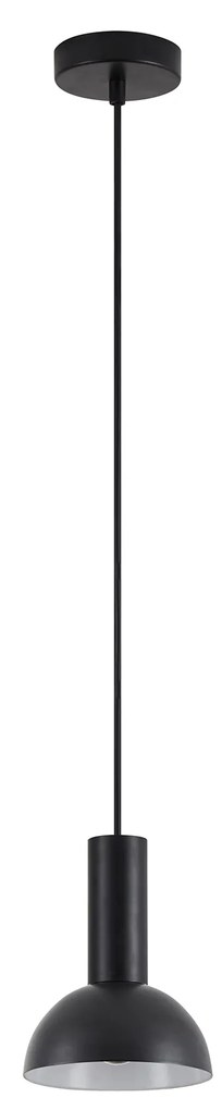 SE21-BL-4-MS3 ADEPT TUBE Black Pendant Black Metal Shade+ HOMELIGHTING 77-8554