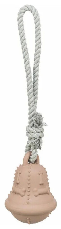 παιχνίδι για γάτες Trixie Μπεζ βαμβάκι Φυσικό καουτσούκ Χριστουγεννιάτικο στεφάνι Καμπάνα