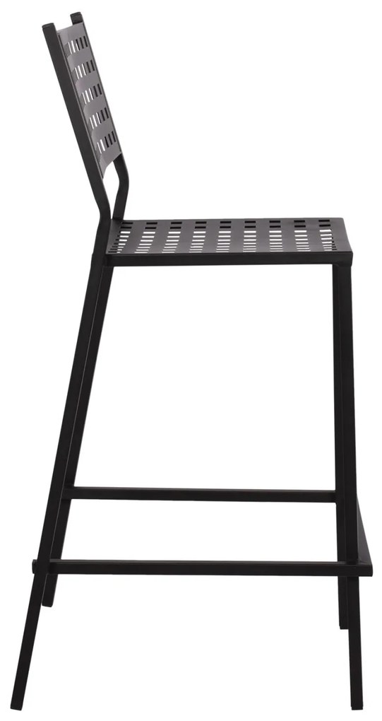 Σκαμπό Μπαρ OLYMPIAS C5528.01 Μαύρο Μεταλλικό 47x58x111 εκ. 47x58x111 εκ.