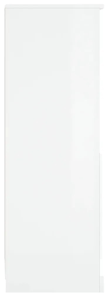 vidaXL Ντουλάπι Γυαλιστερό λευκό 36x35,5x103,5 από Επεξεργασμένο Ξύλο