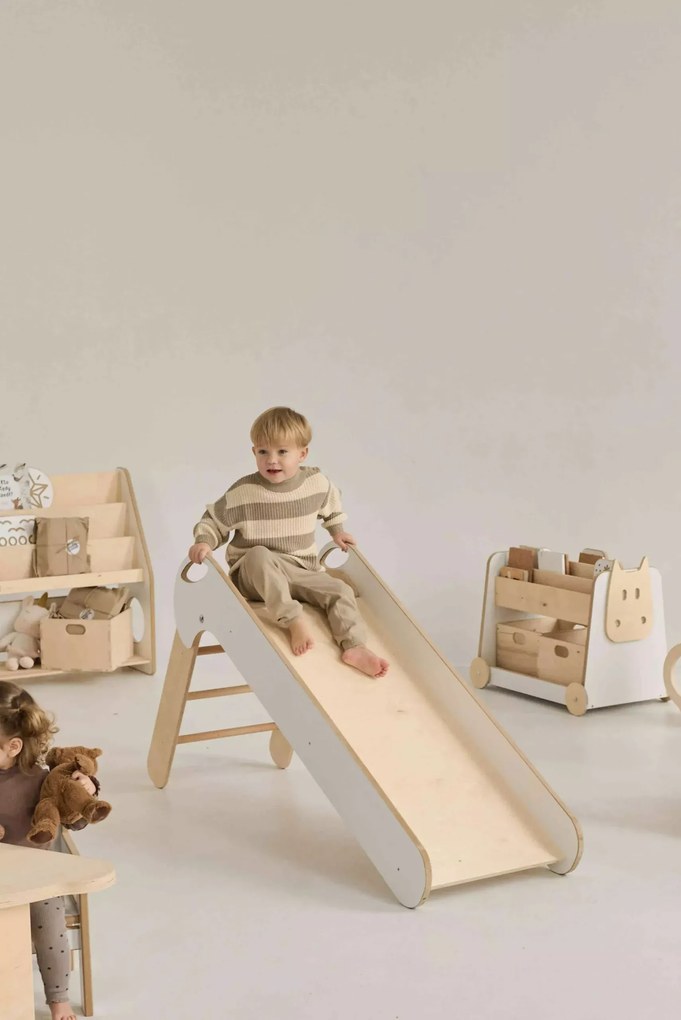 Montessori Ξύλινη Τσουλήθρα Αναδιπλούμενη  BabyWood