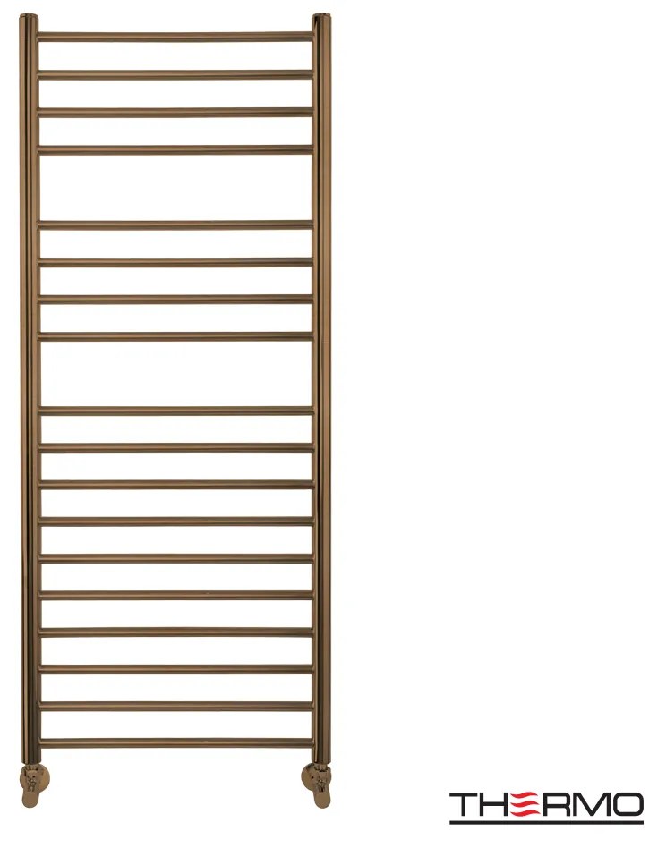 Thermo Bellavia Θερμαινόμενη πετσετοκρεμάστρα 120x50cm Antique Brass ΔΕΝ ΠΕΡΙΛΑΜΒΑΝΤΟΝΤΑΙ ΔΙΑΚΟΠΤΕΣ &amp; ΑΝΤΙΣΤΑΣΕΙΣ