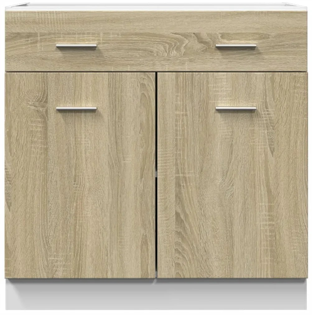 vidaXL Ντουλάπι με Συρτάρια "Lyon" σε Χρώμα Sonoma Δρυς 80x46x81,5 εκ. από Τεχνητό Ξύλο