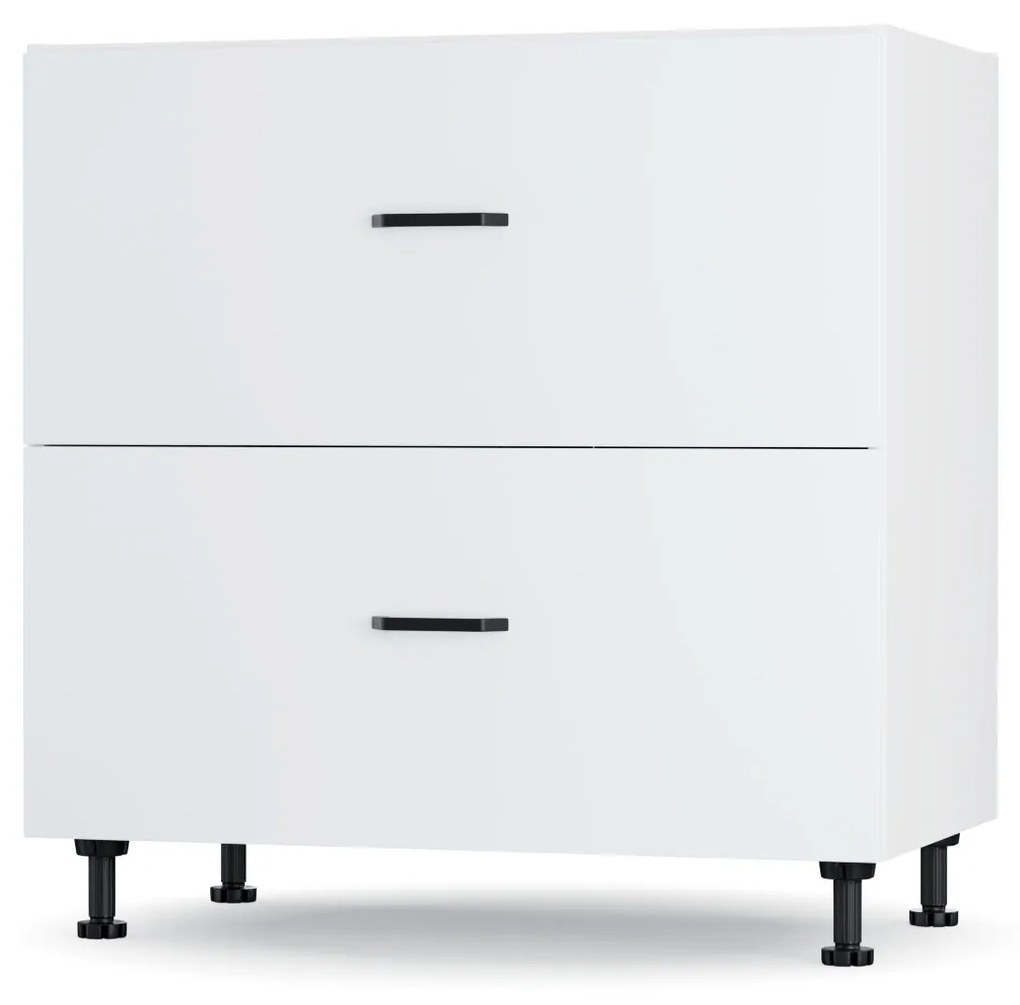 Modest Κάτω Ντουλάπι Συρταριέρα Λευκό 80x48x82cm LD1180M02