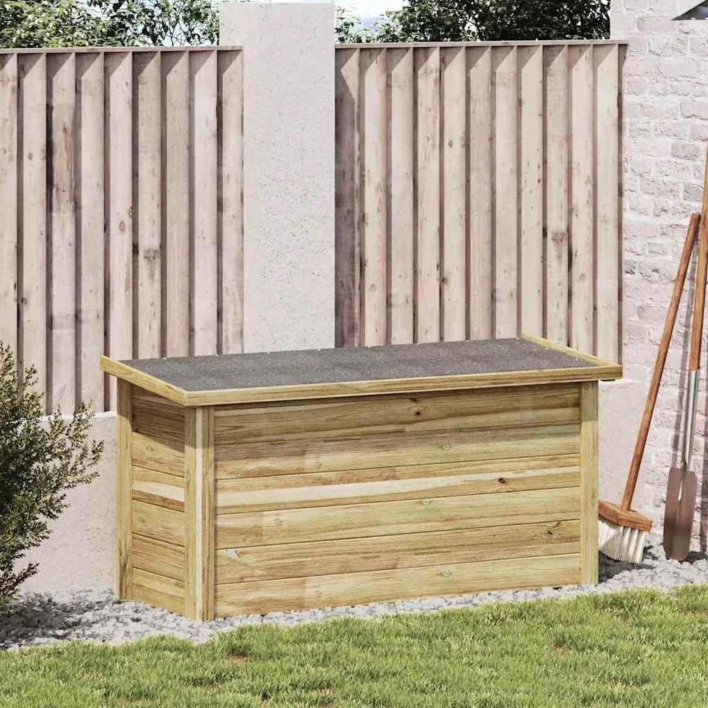 vidaXL Κουτί αποθήκευσης με αποθήκευση Καφέ 119 x 44.5 x 58 εκ.