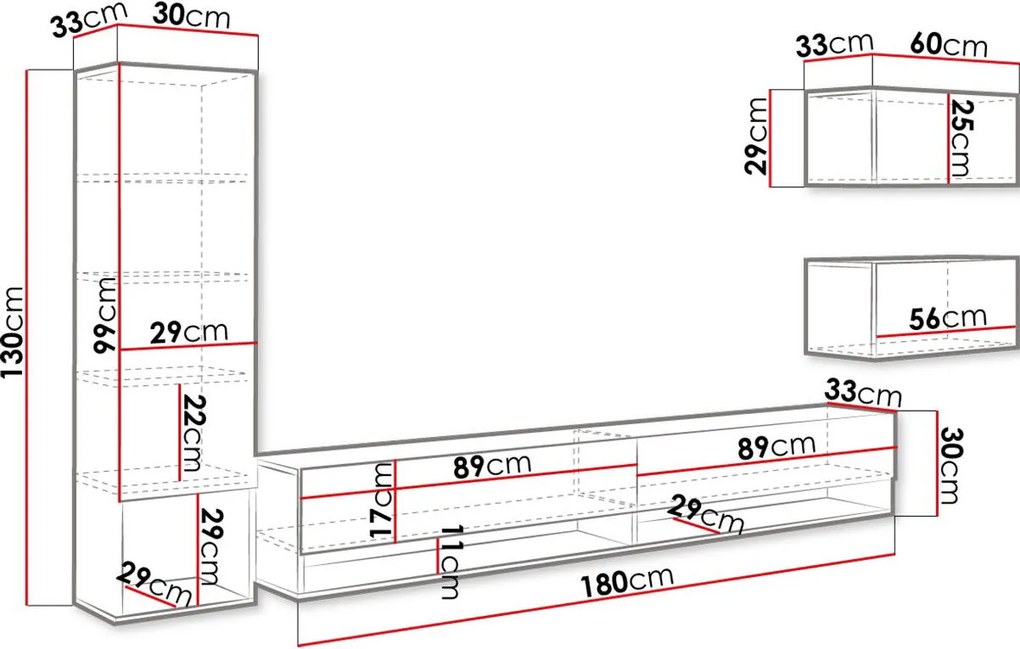 Σύνθετο σαλονιού Amadeo-Mauro