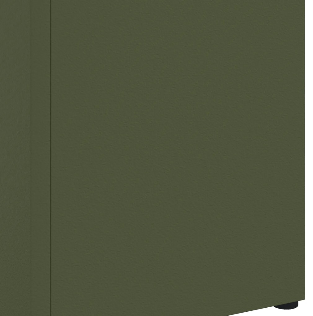vidaXL Σχέδιο & βάση αποθήκευσης Ελιά 15.5 x 15.5 x 49 εκ Ατσάλι
