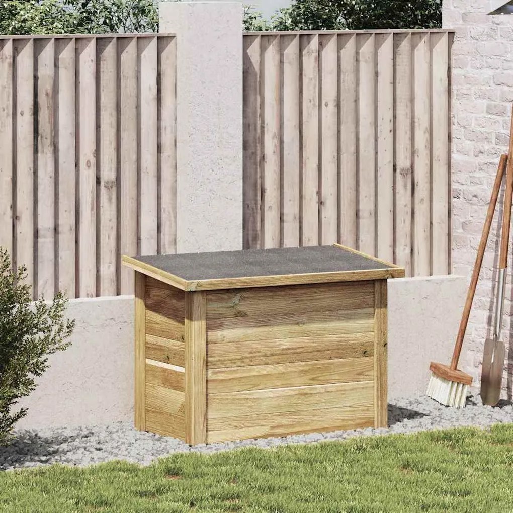 vidaXL Κουτί αποθήκευσης με αποθήκευση Καφέ 80 x 44.5 x 57.5 εκ.