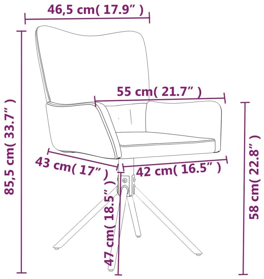 Καρέκλες Τραπεζαρίας Περιστρεφόμενες 2 τεμ. Ροζ Βελούδινες - Ροζ