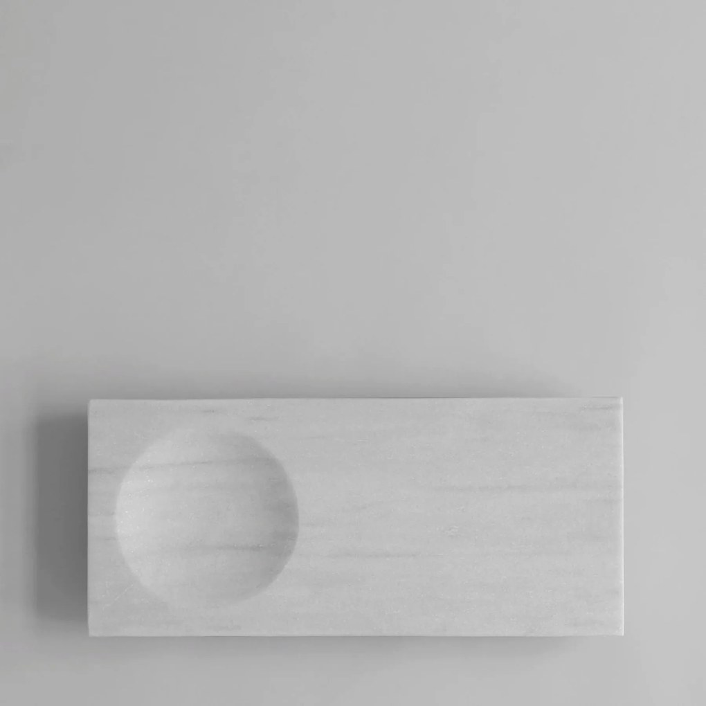 Διακοσμητικός Δίσκος Oka Μάρμαρο Λευκό L45xW20xH6cm 101 COPENHAGEN