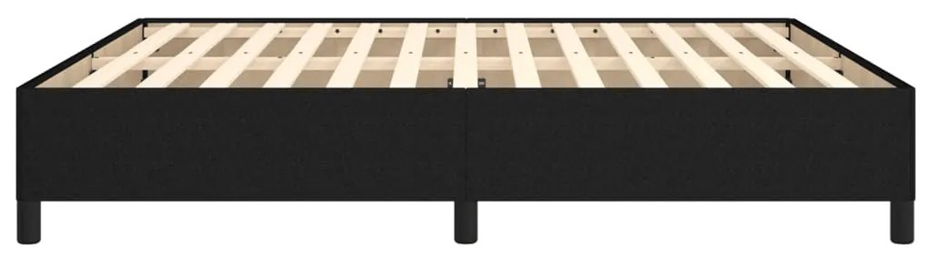vidaXL Σκελετός Κρεβατιού Χωρίς Στρώμα Μαύρο 160x200 εκ.Υφασμάτινο