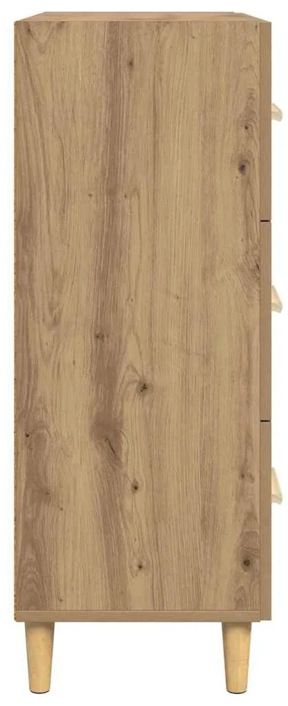 vidaXL Πλαϊνό γραφείο artisan δρυς 34 x 69.5 x 90 εκ