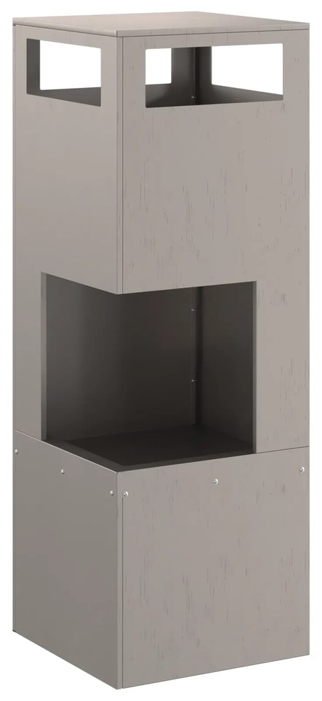 vidaXL Τζάκι Τετράγωνο 35x35x100 εκ. Σαθρού Χάλυβα