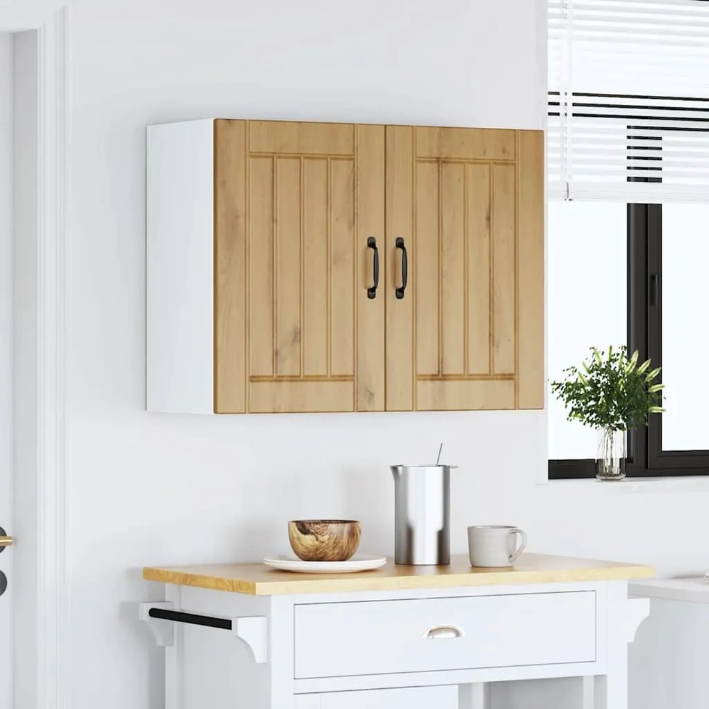 ντουλάπι τοίχου κουζίνας "Lucca" Artisan Oak Engineered Wood - Καφέ