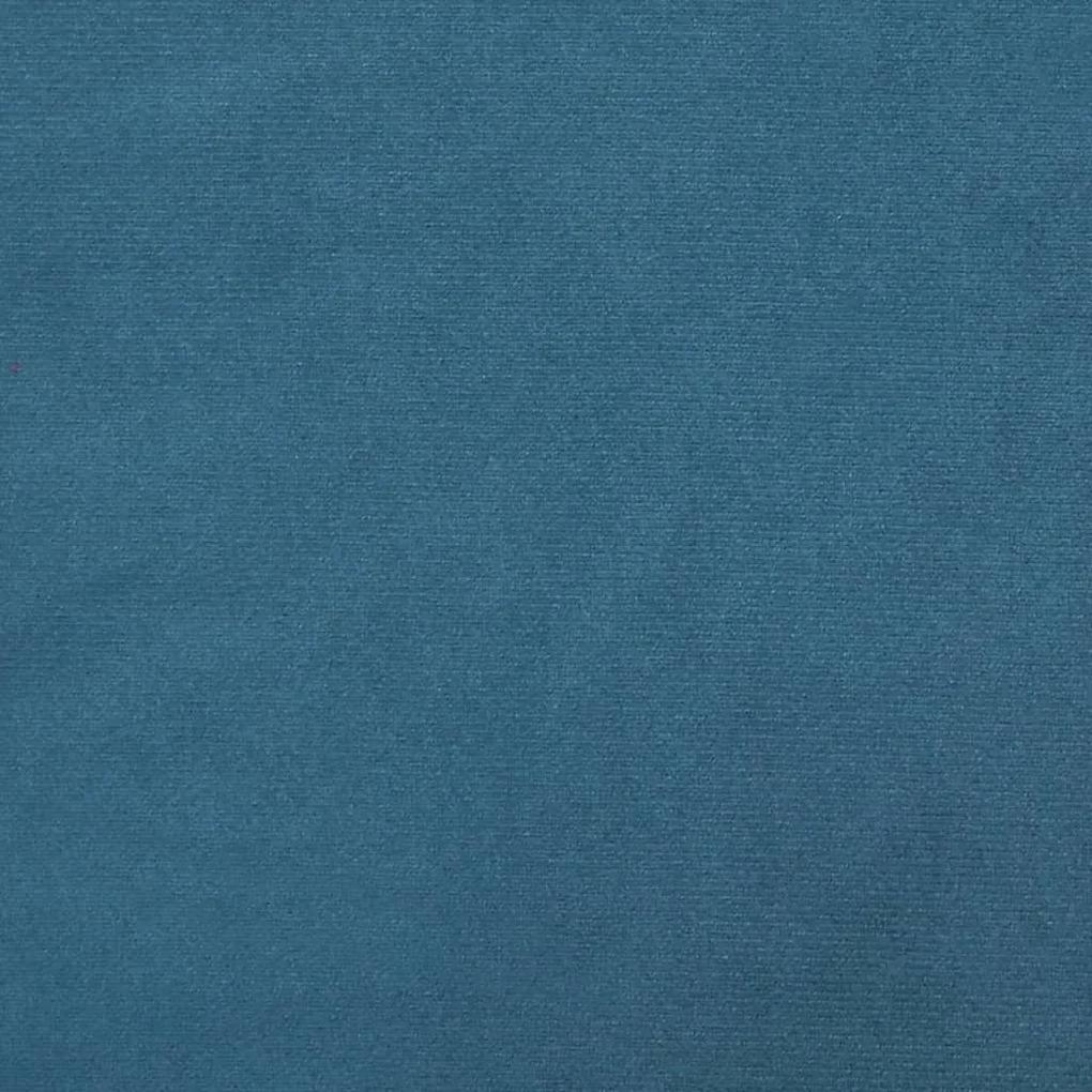 vidaXL Μαξιλάρια Διακοσμητικά 2 τεμ. Μπλε Ø15x50 εκ. Βελούδινα