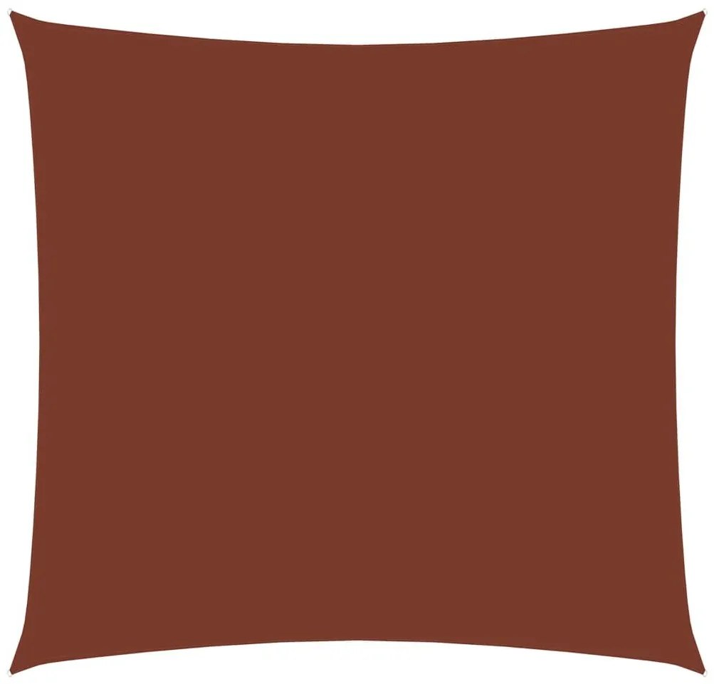 Πανί Σκίασης Τετράγωνο Τερακότα 4,5 x 4,5 μ. από Ύφασμα Oxford - Καφέ